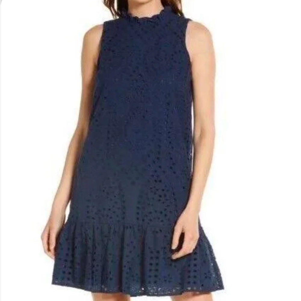 Navy Blue Sleeveless Dress